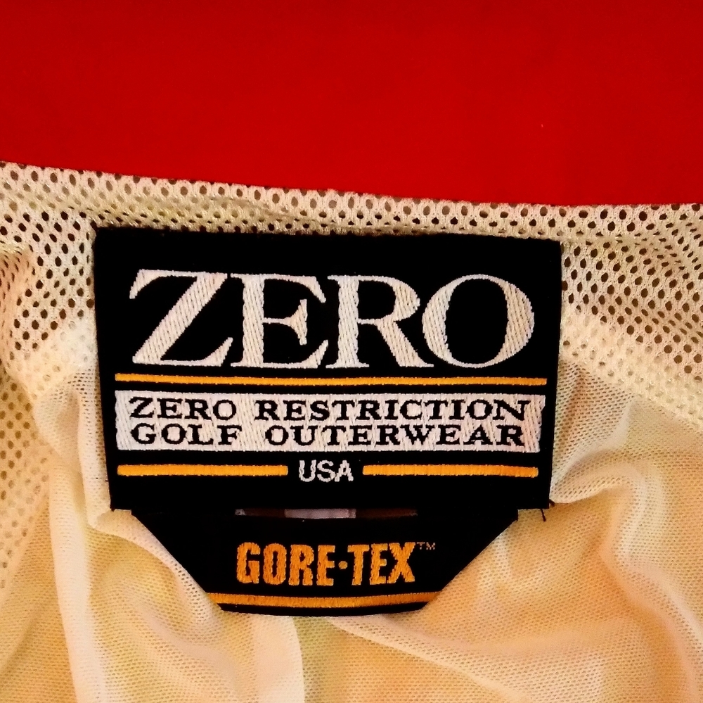 Vintage Goretex Zero Golf Outerwear Jacket Made In USA Mens Large Black